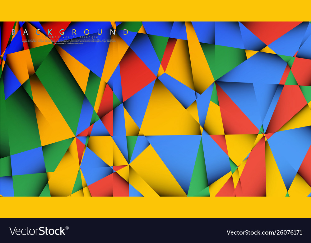 Background a triangle with combination vector image Background a triangle with combination