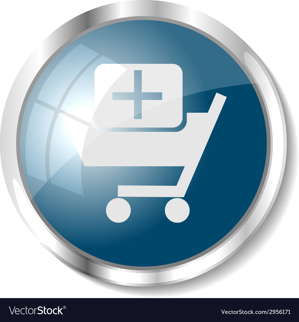 Blue web button