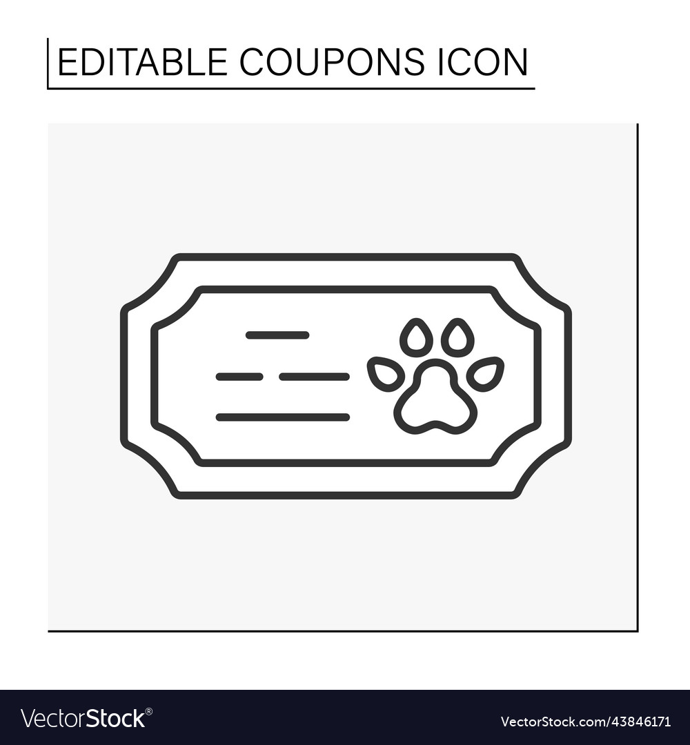 Discount line icon