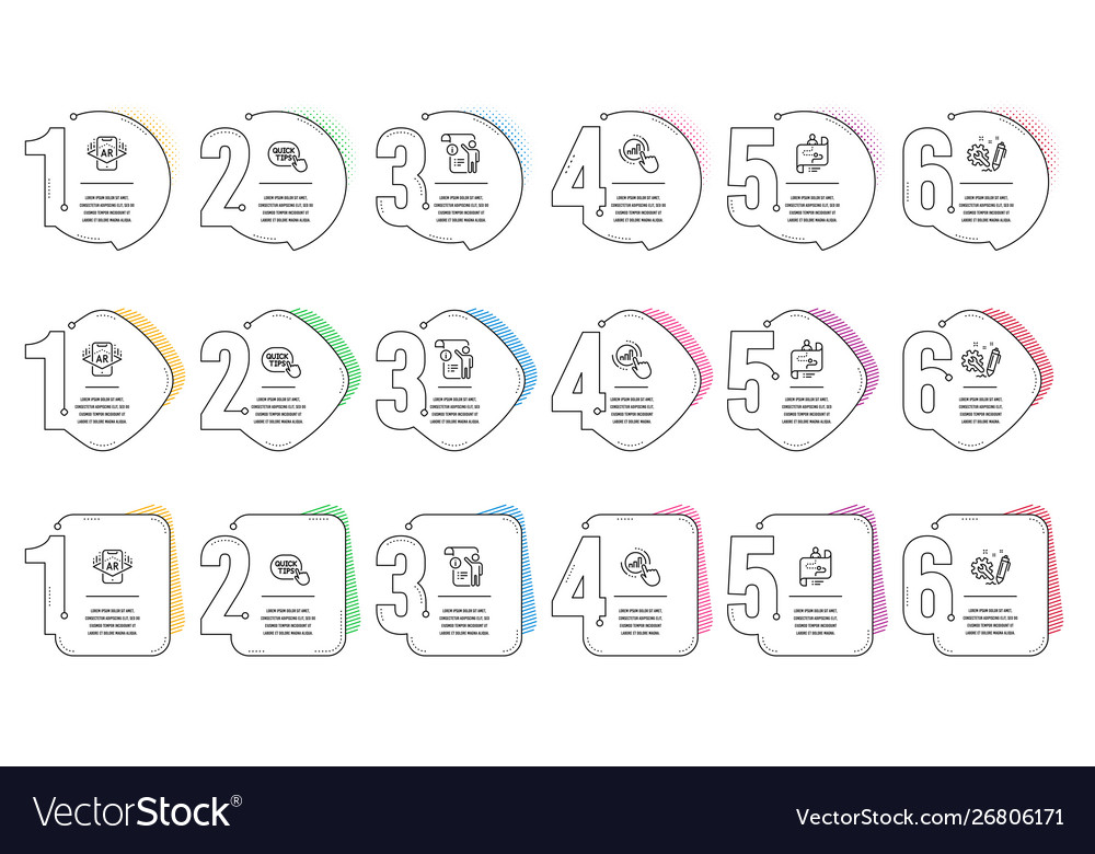 Engineering journey path and manual doc icons set vector image Engineering journey path and manual doc icons set
