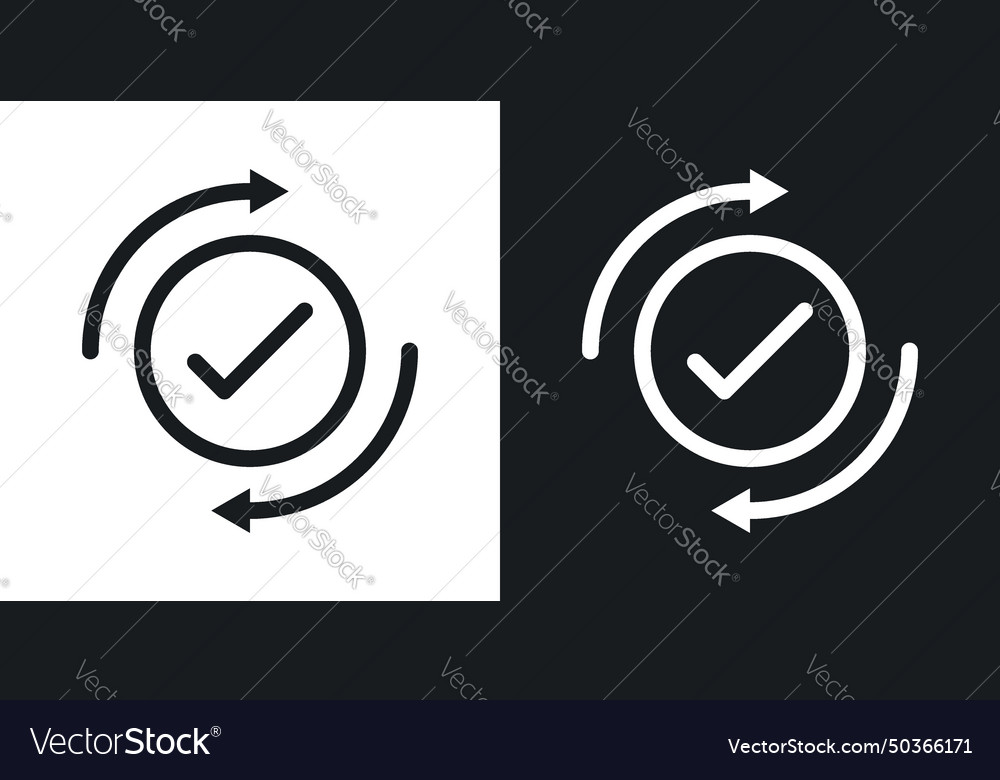 Ensure icon set confidence shield check symbol Vector Image