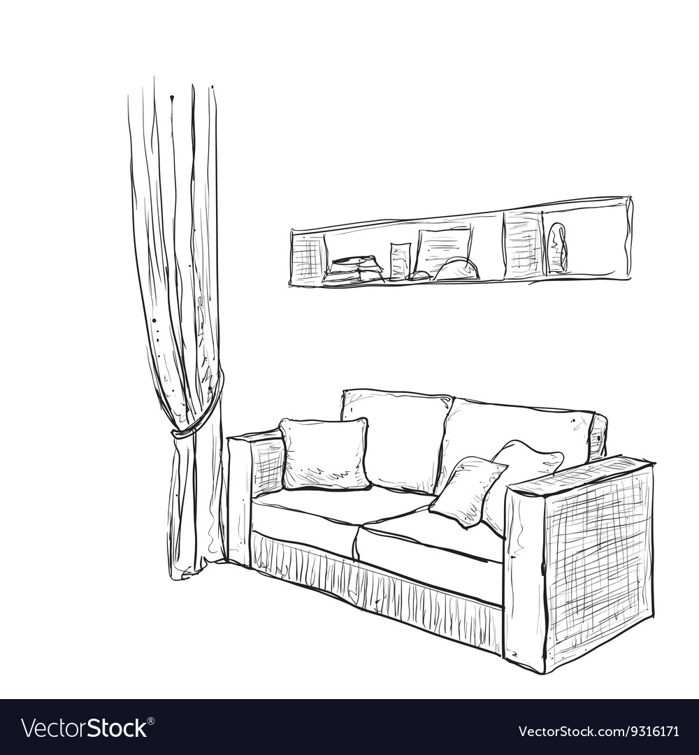 Sofa Drawing Images | Baci Living Room