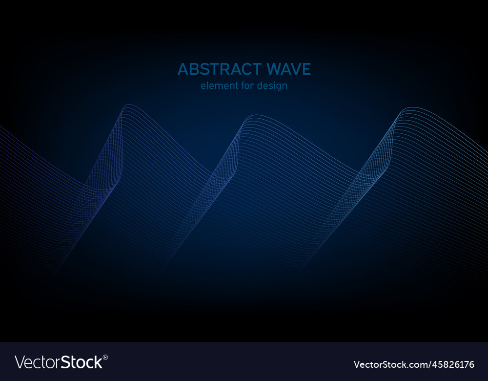 Abstract wave element for design digital vector image Abstract wave element for design digital