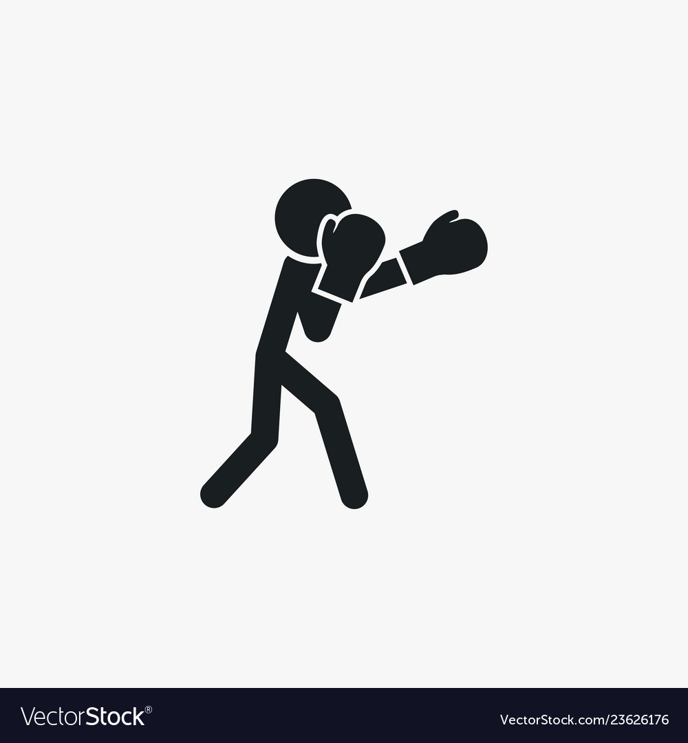 Boxer icon simple sportsman element boxing Vector Image