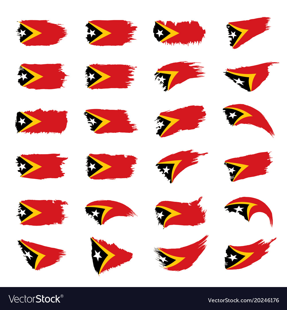 East timor flag Royalty Free Vector Image - VectorStock