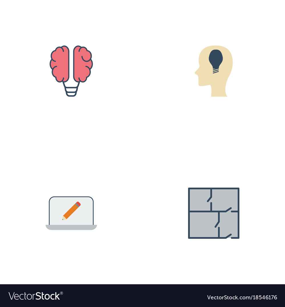 Flat icons screen scheme idea and other