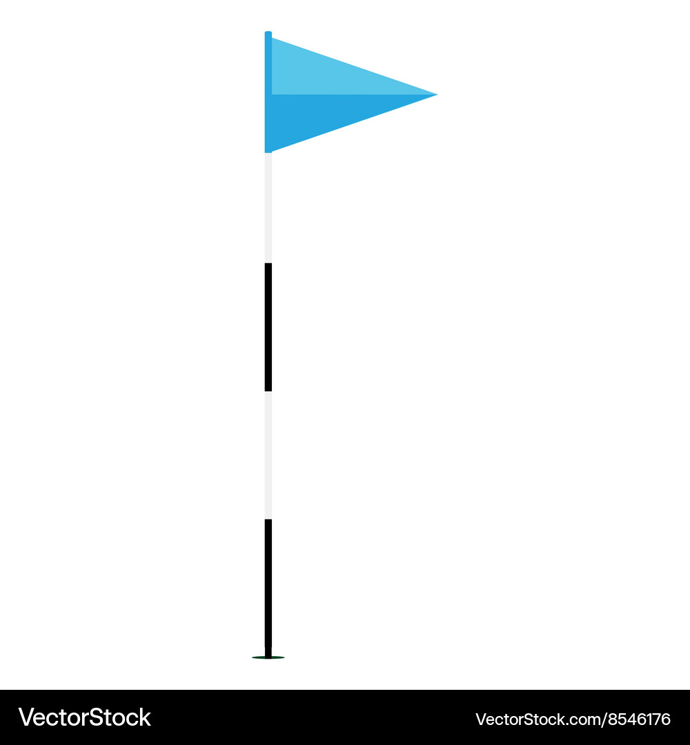Golf flag Royalty Free Vector Image - VectorStock