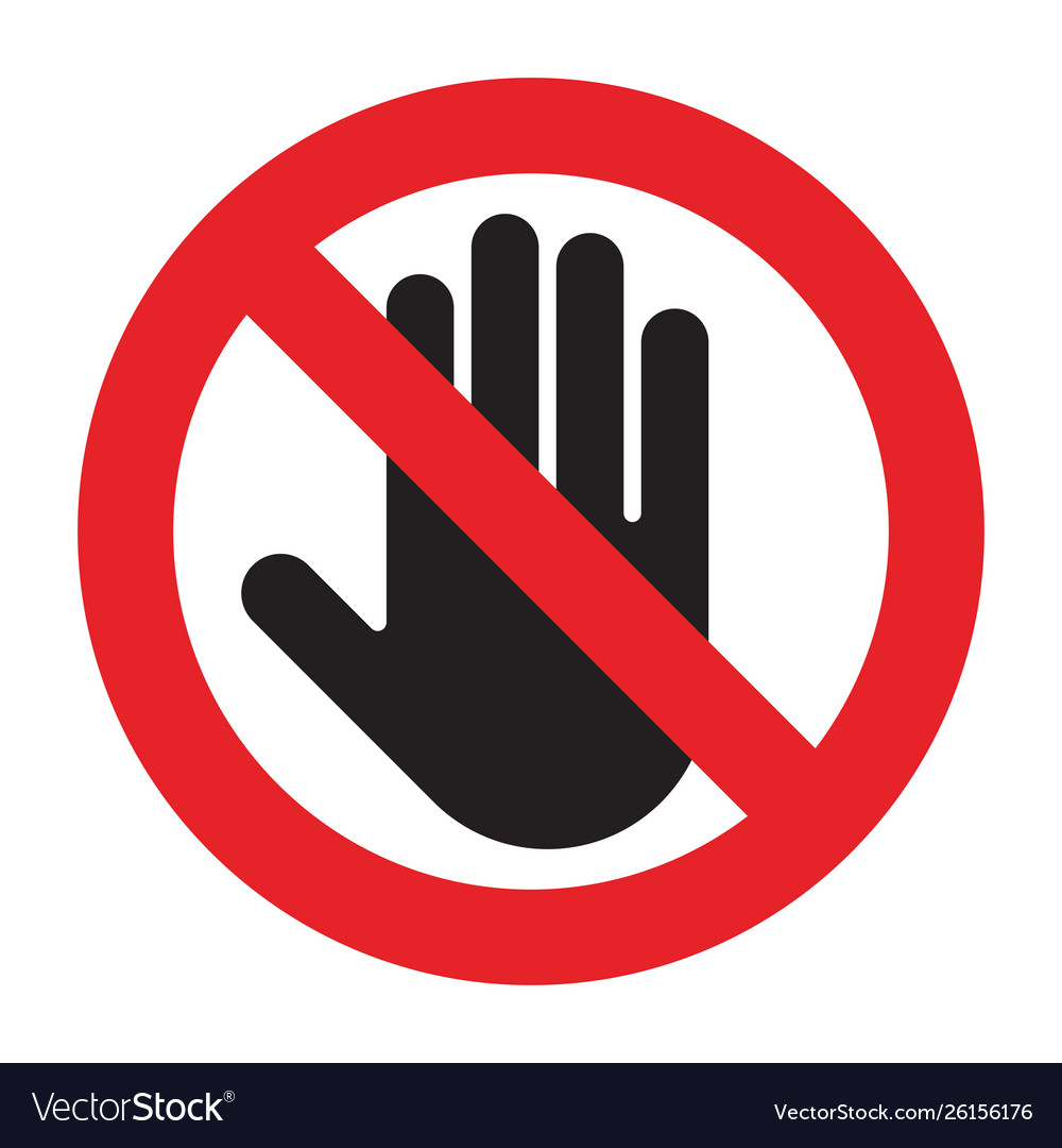 No entry sign Royalty Free Vector Image - VectorStock