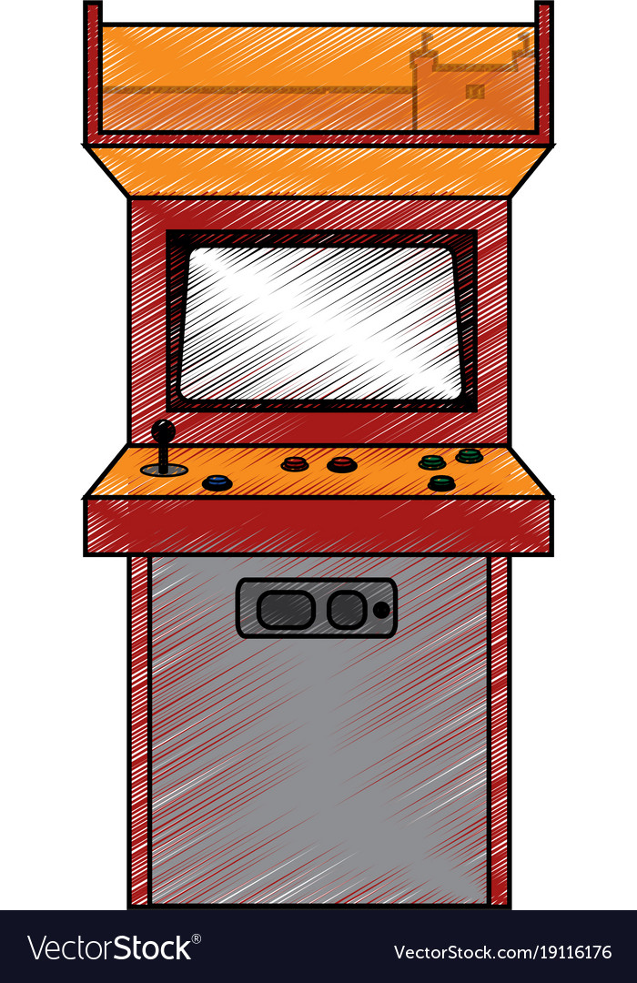 Retro Arcade Game Machine