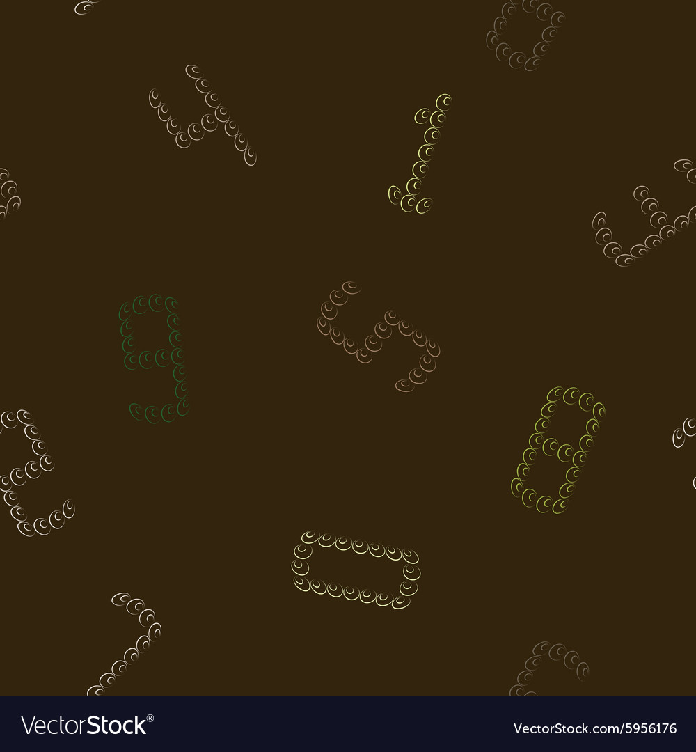 Seamless background with numbers
