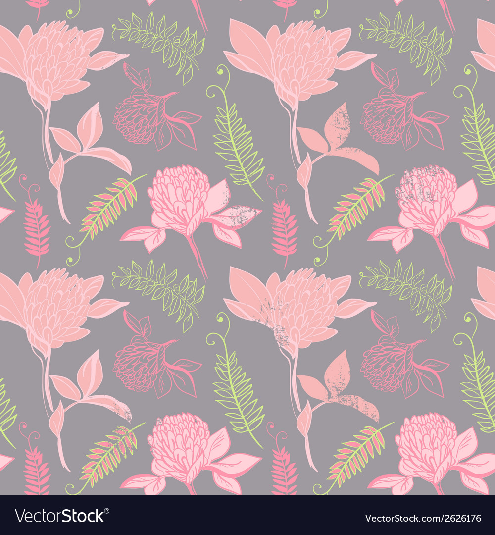 Seamless pattern with clover