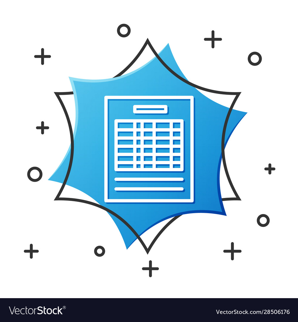 White line report file document icon isolated Vector Image White line report file document icon isolated