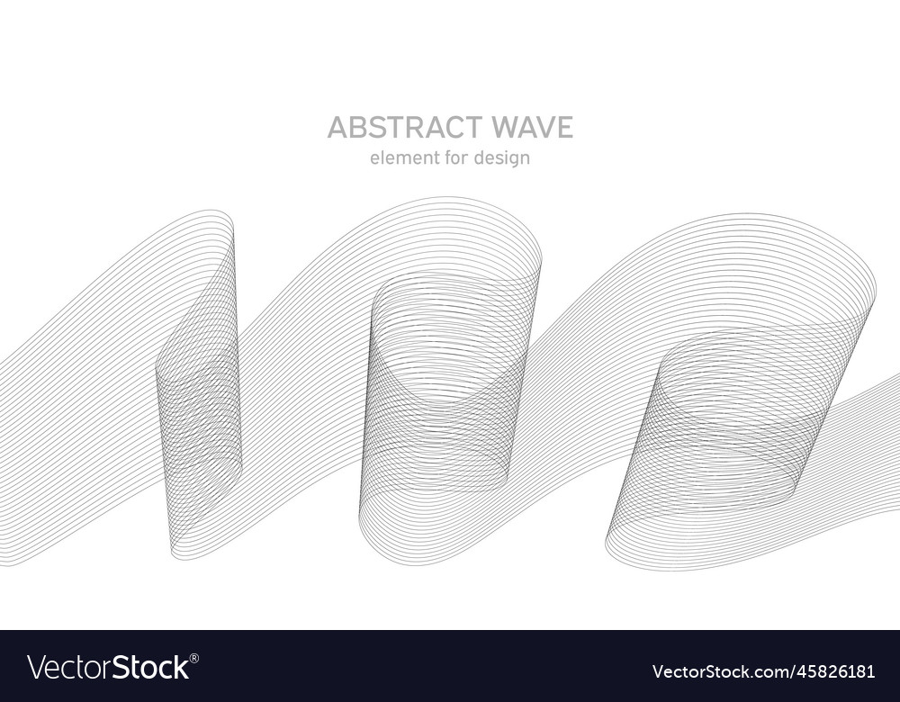 Abstract wave element for design digital vector image Abstract wave element for design digital
