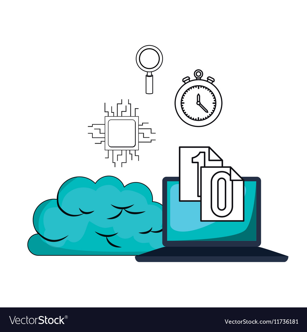 Big data related icons image