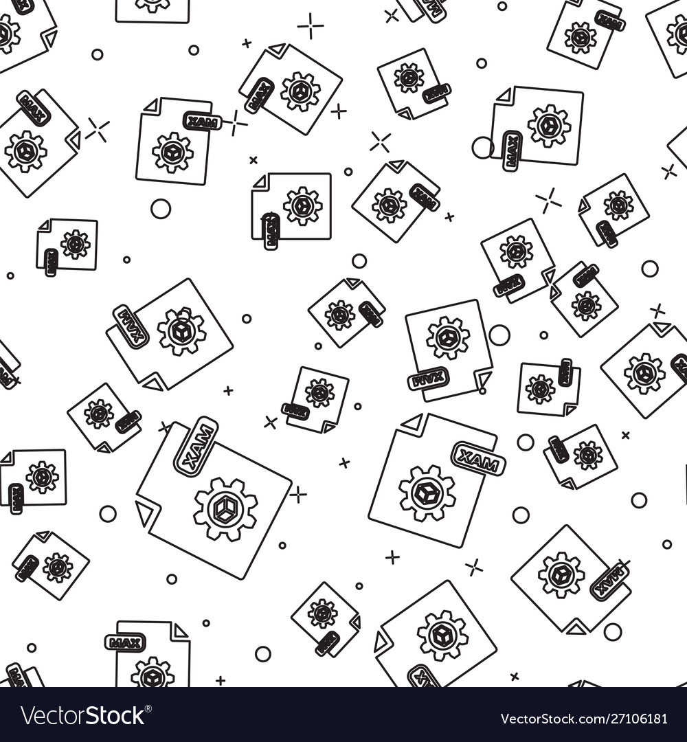 Black line max file document download button Vector Image Black line max file document download button
