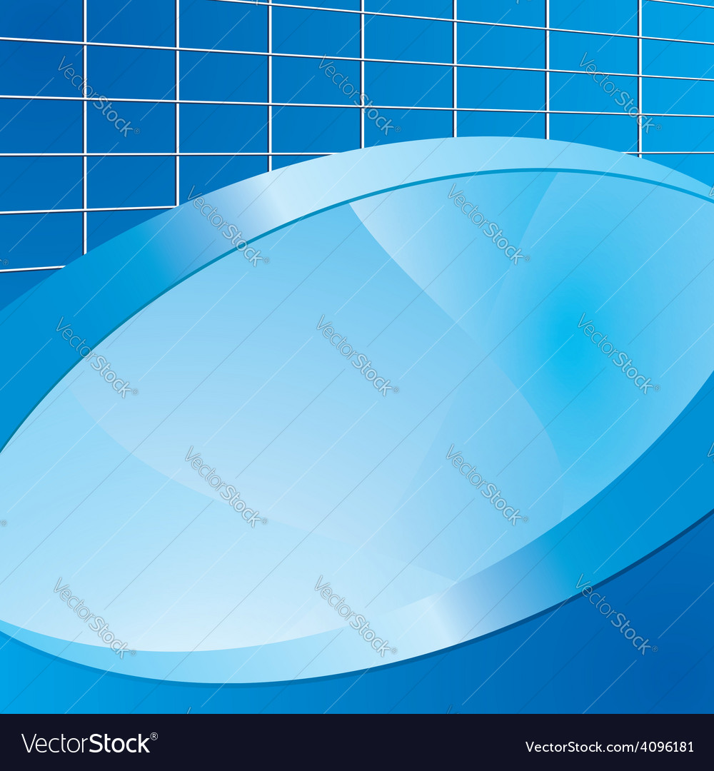 Bright blue background with frame Royalty Free Vector Image