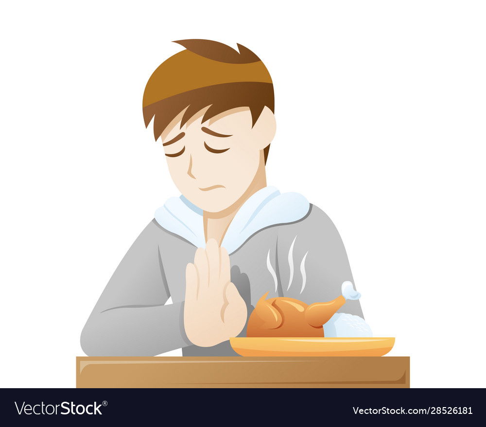 Depression Symptoms Reduced Appetite Royalty Free Vector