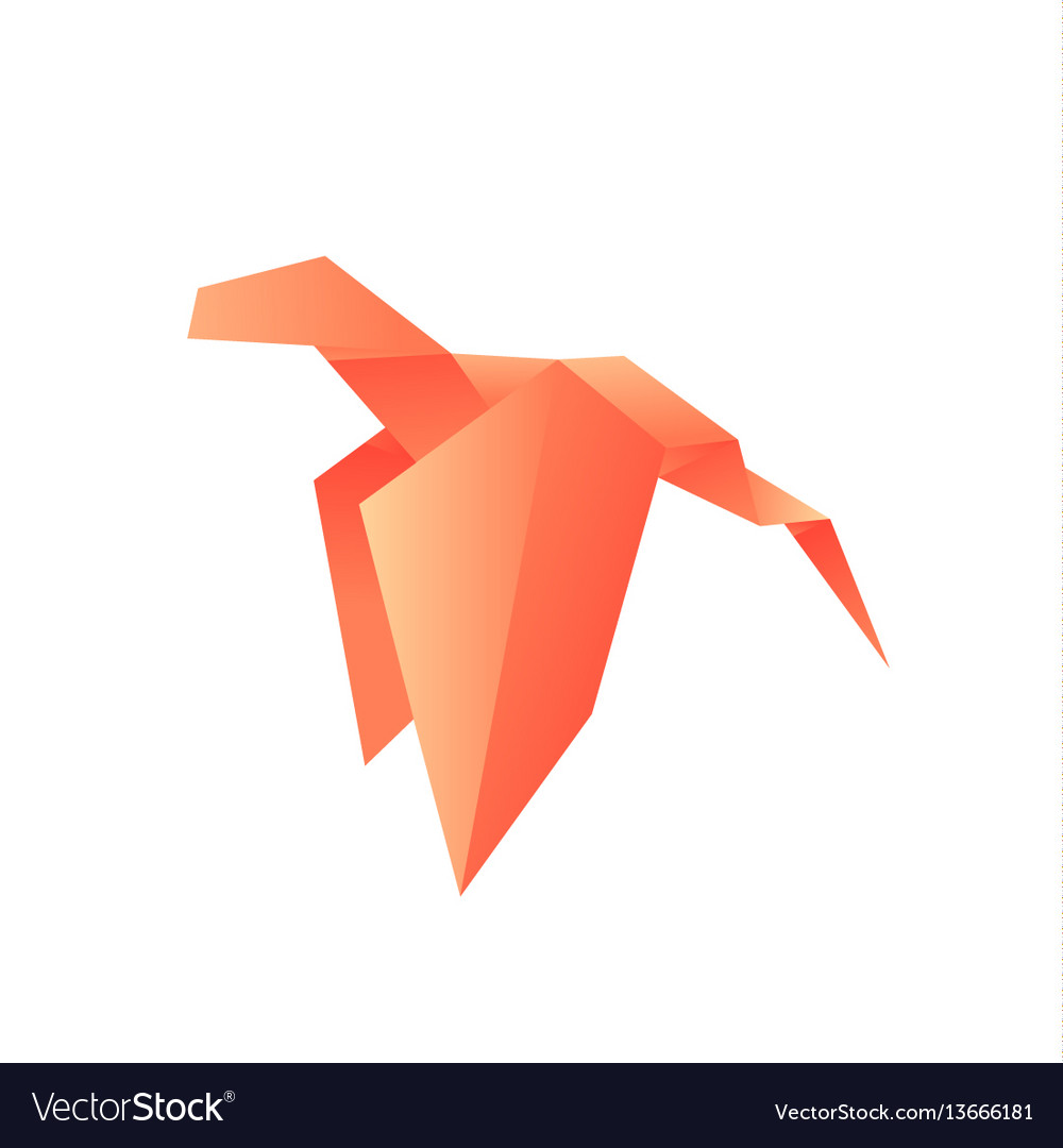 Dragon Animals Origami Logo