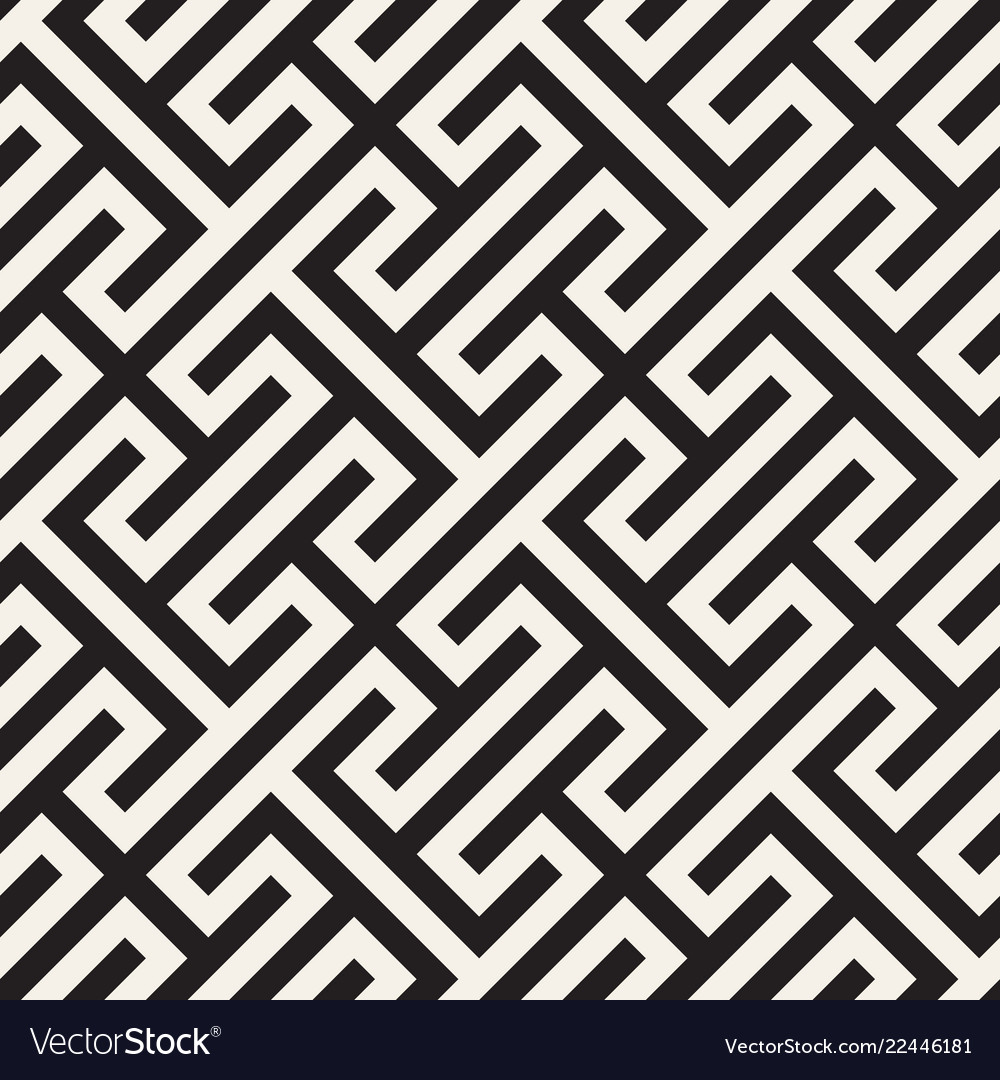 Geometric Line Tiling Pattern