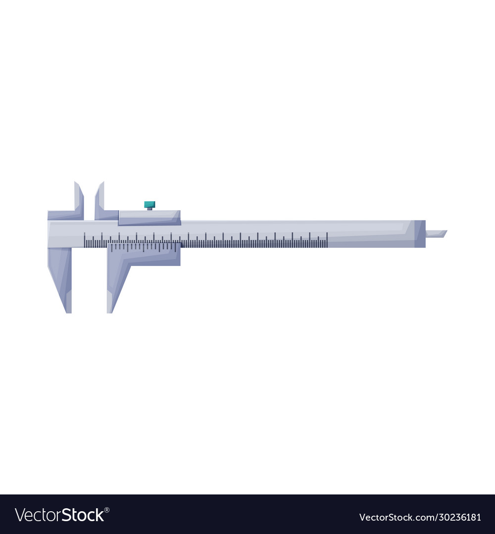 Isolated object calliper and vernier symbol Vector Image Isolated object calliper and vernier symbol