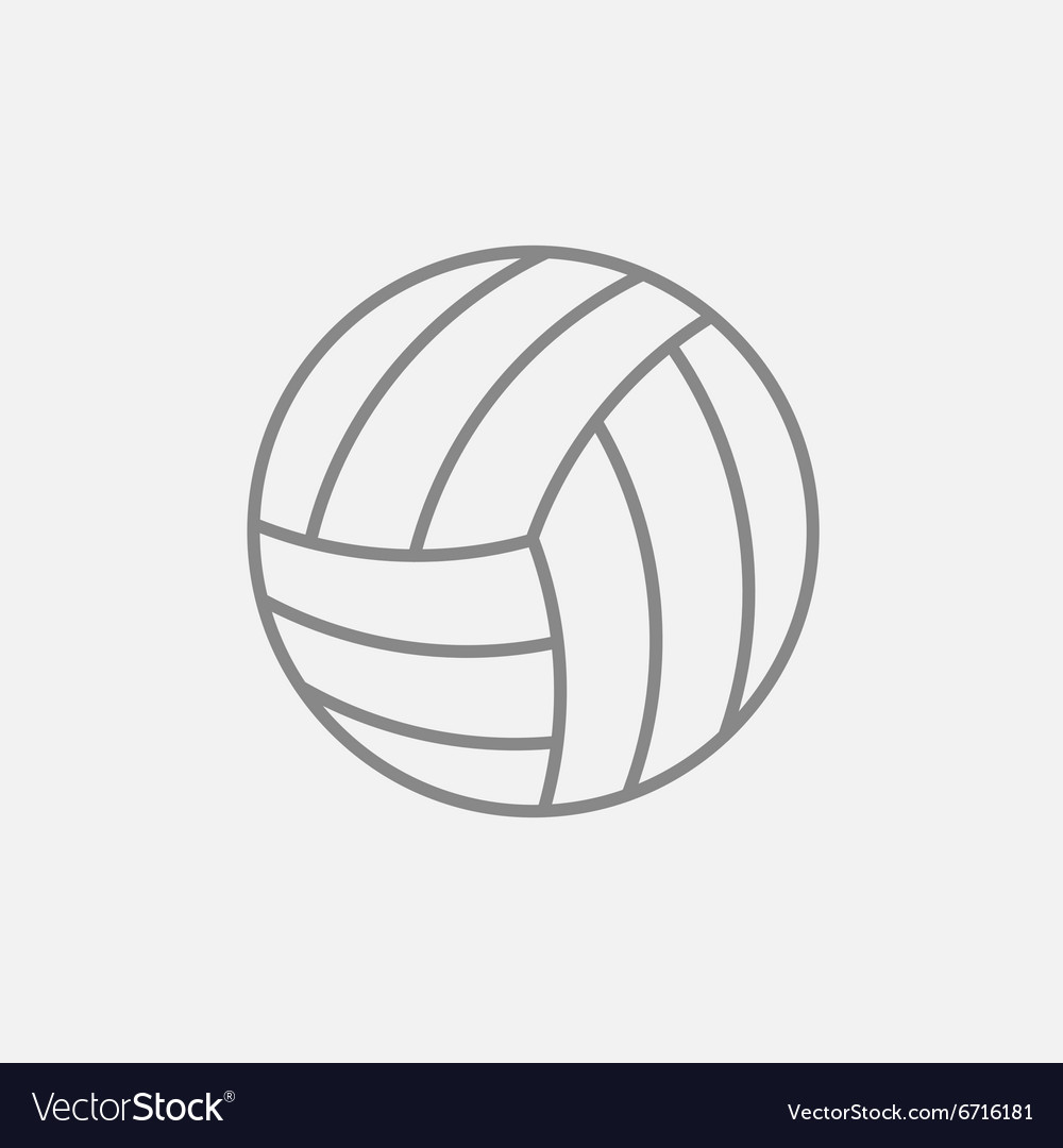 Volleyball Line Icon
