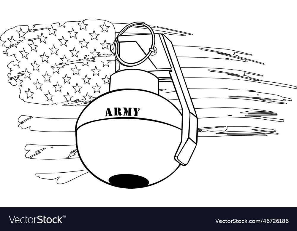 A black and white hand Royalty Free Vector Image