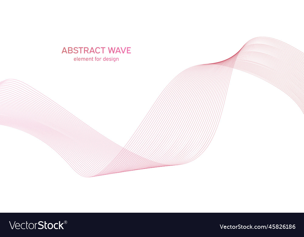 Abstract colorful wave element for design Vector Image Abstract colorful wave element for design