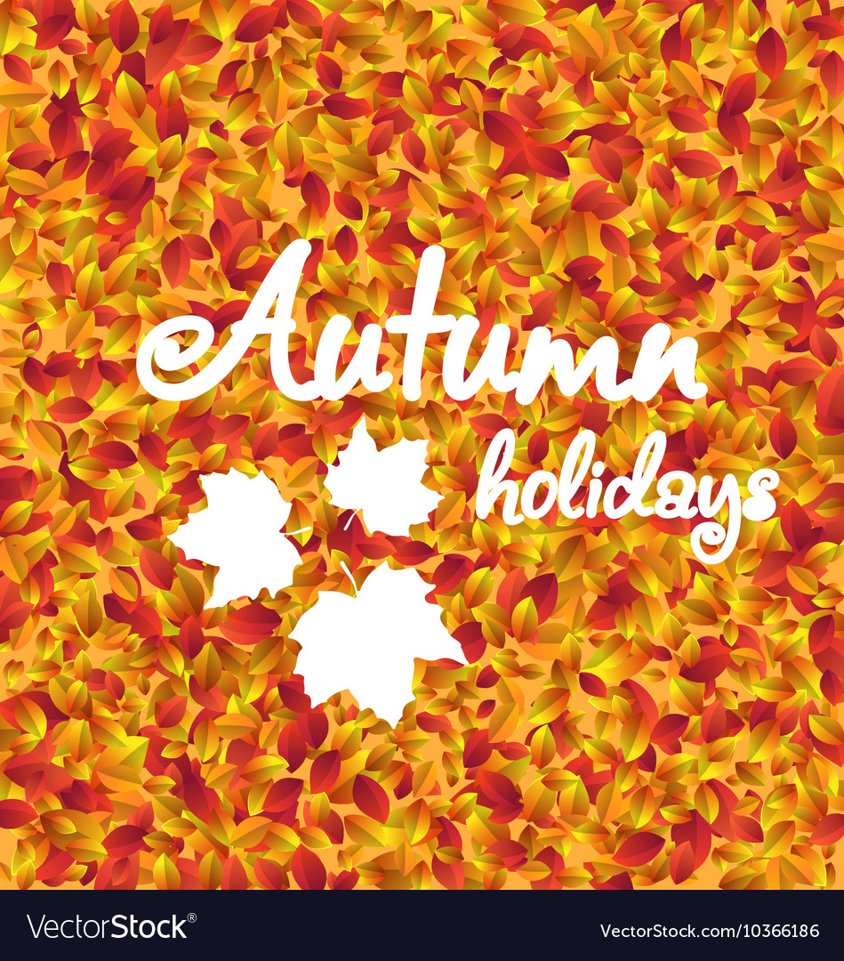 Autumn holiday background leaves texture