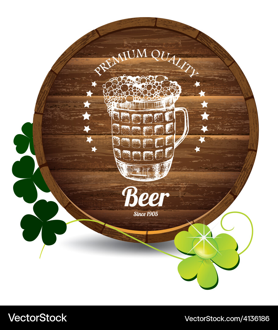 Barrel beer Royalty Free Vector Image - VectorStock