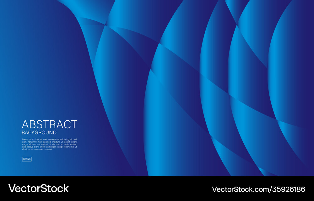 Blue abstract background wave Royalty Free Vector Image