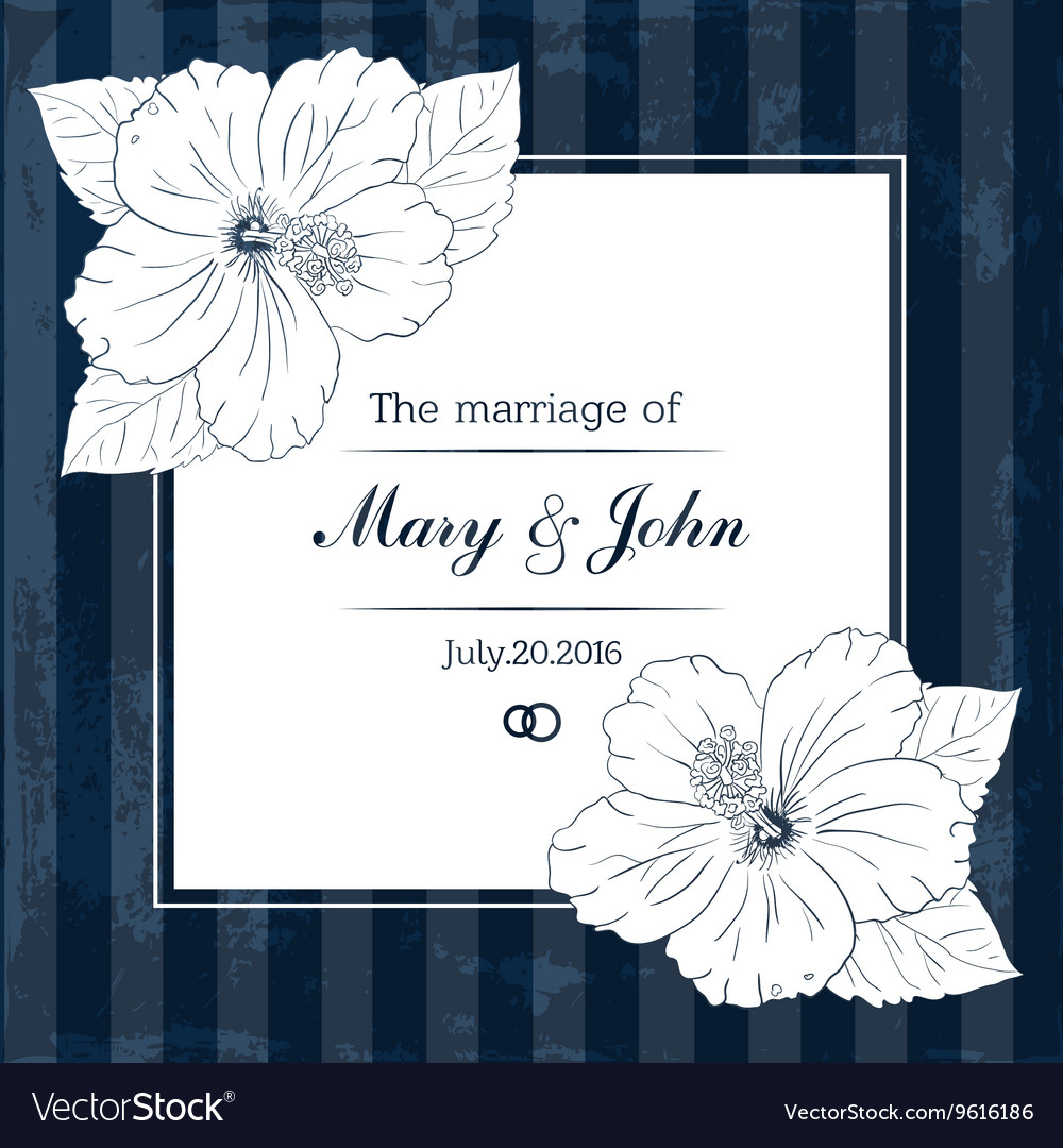 Marriage design template with custom names