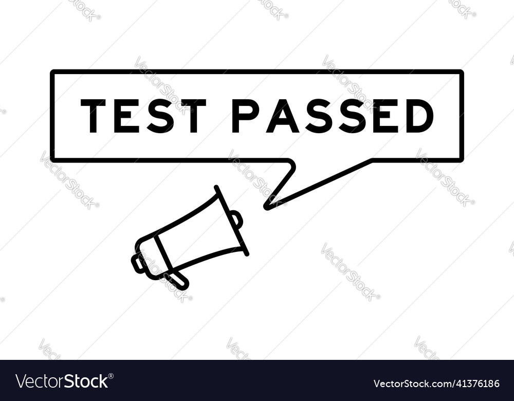 Megaphone icon with speech bubble in word test vector image Megaphone icon with speech bubble in word test