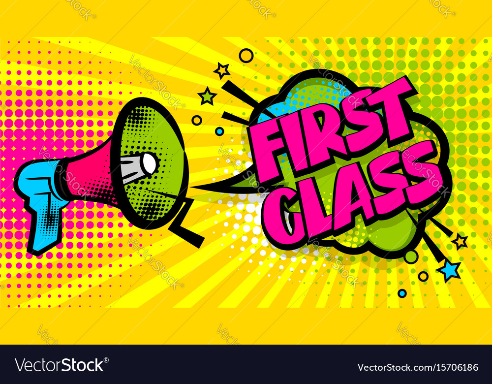 Megaphone pop first class