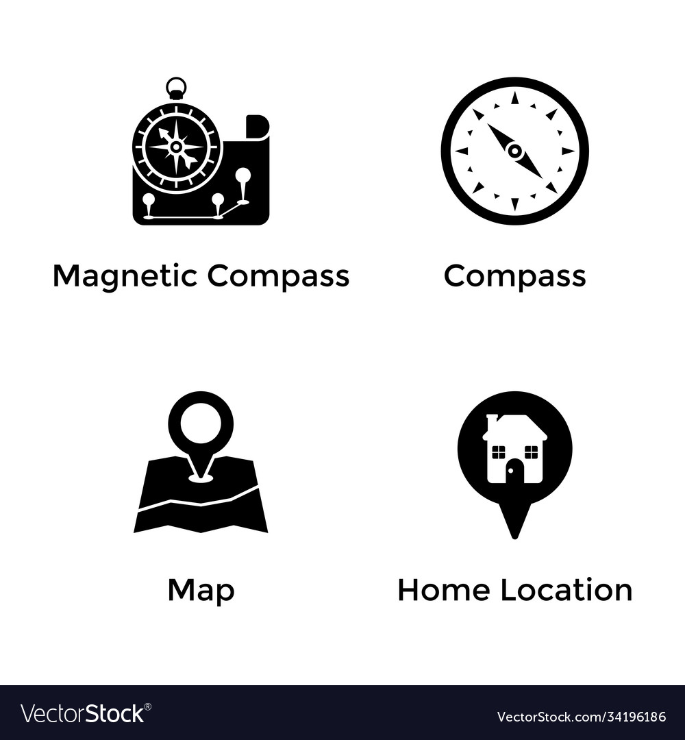 Navigation and location icons