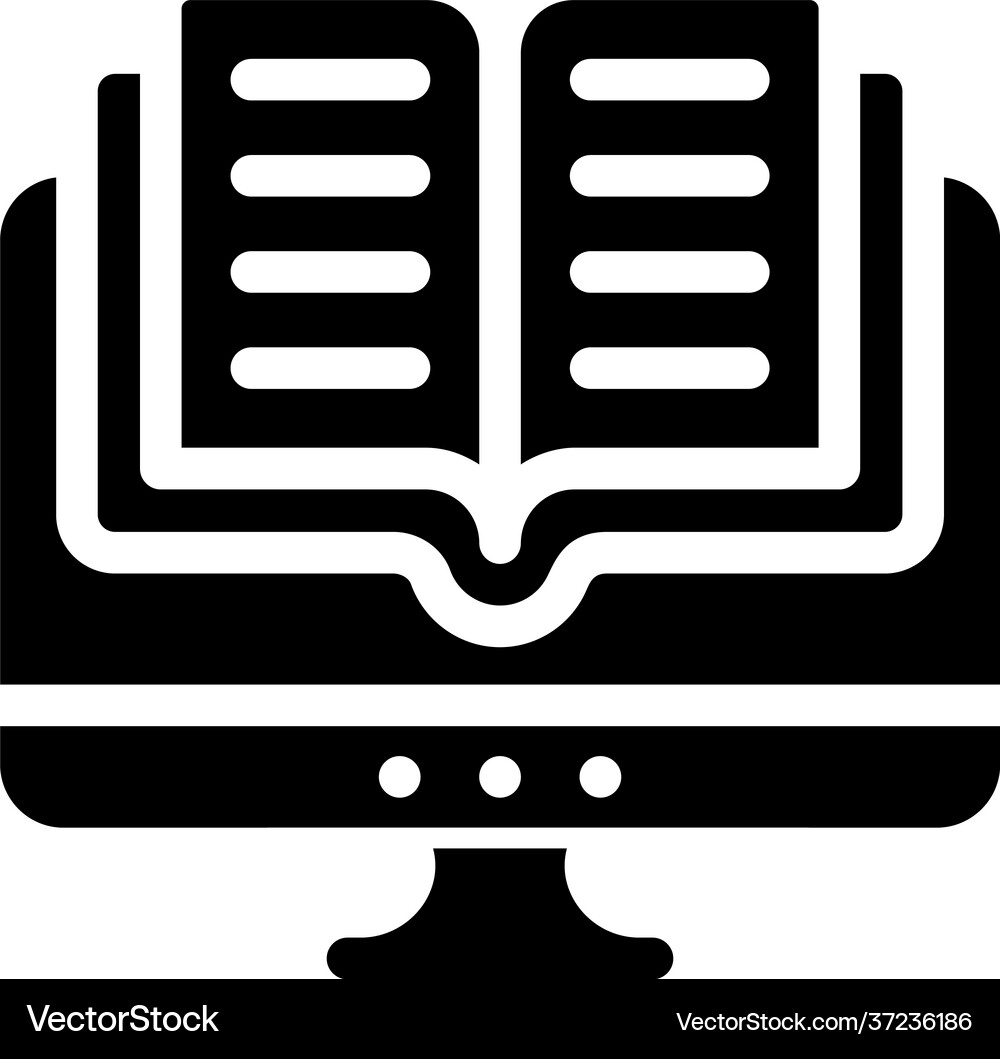 Online reading Royalty Free Vector Image - VectorStock