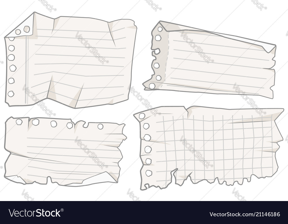 Paper pieces memo empty set