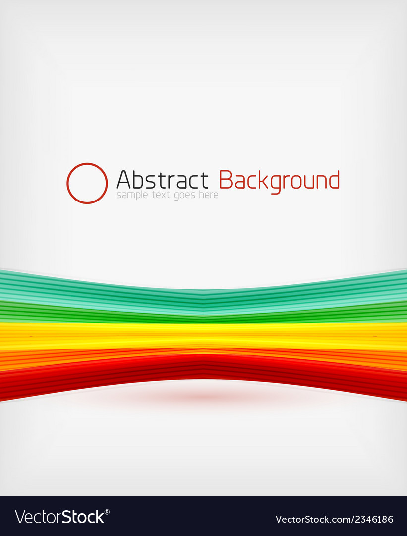 Rainbow color wave abstraction design template