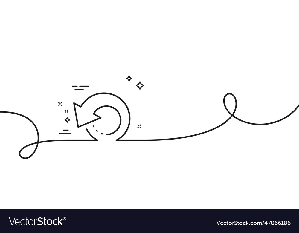 Recovery info line icon backup data sign restore vector image Recovery info line icon backup data sign restore