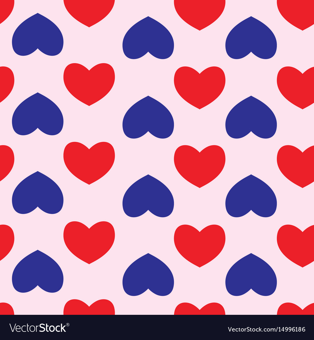Seamless pattern with hearts background