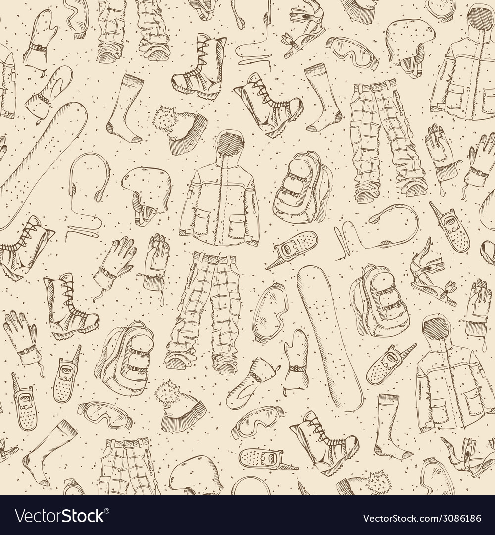 Seamless sketch pattern