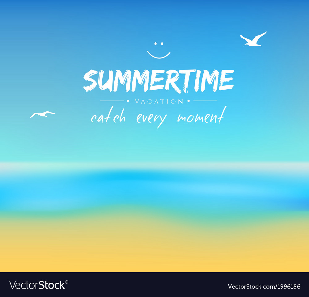 Summer background with sand and water