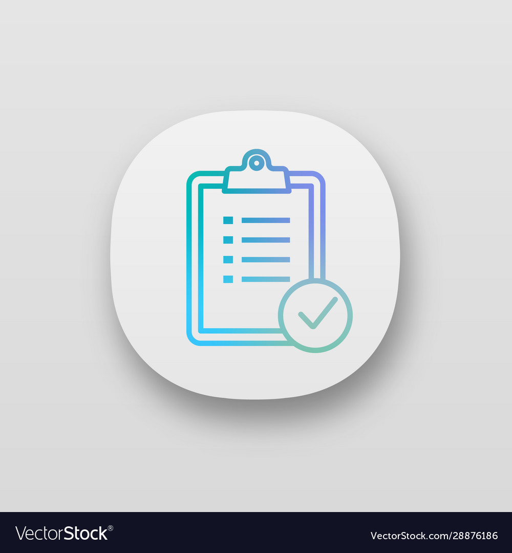 Task planning app icon vector image Task planning app icon