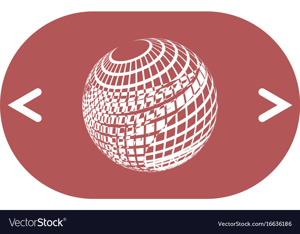 Wire-frame design element sphere