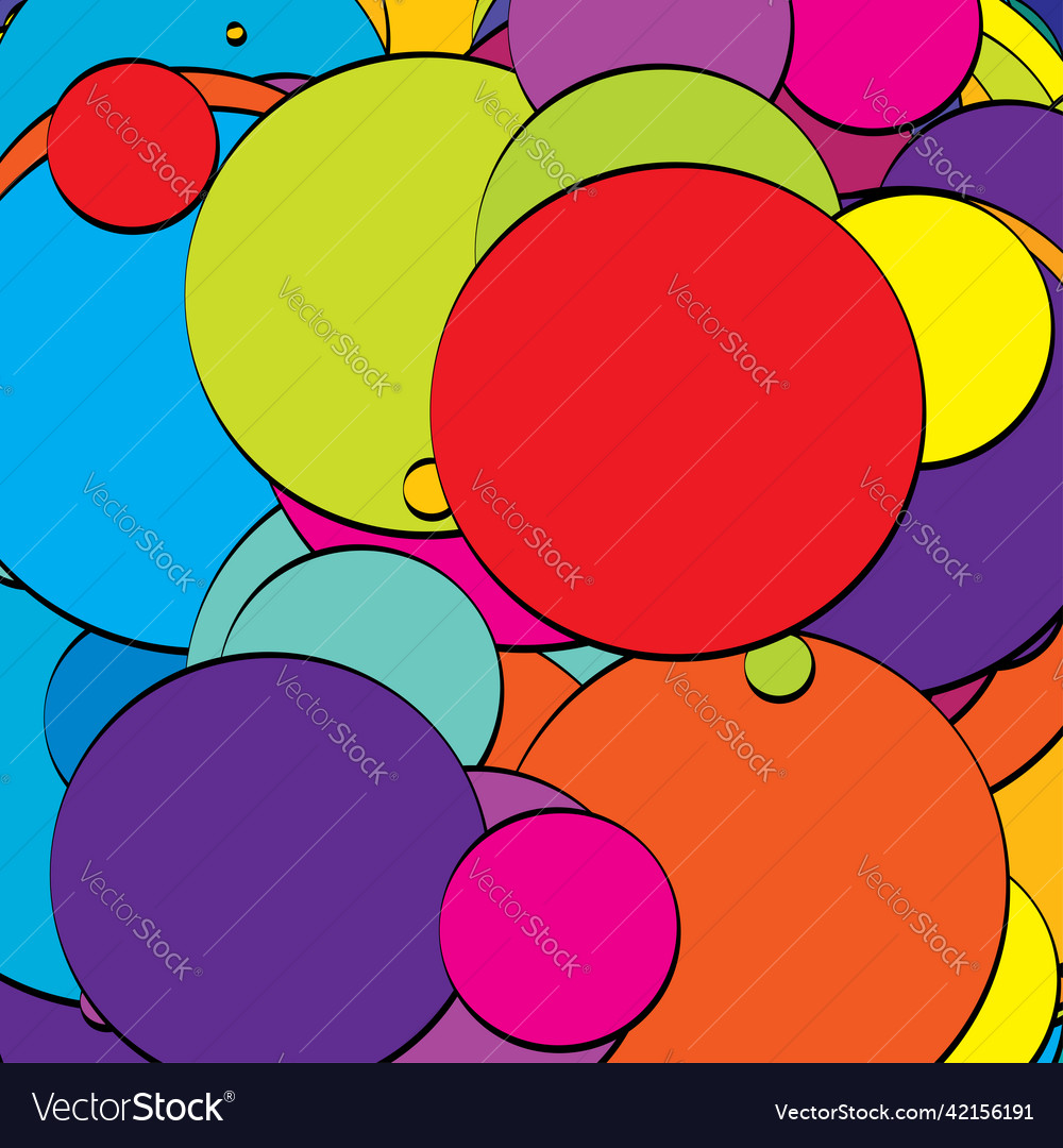 Abstract overlapping circles pattern