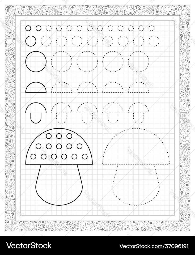 Black and White Activity Worksheet for Kids Vector Image
