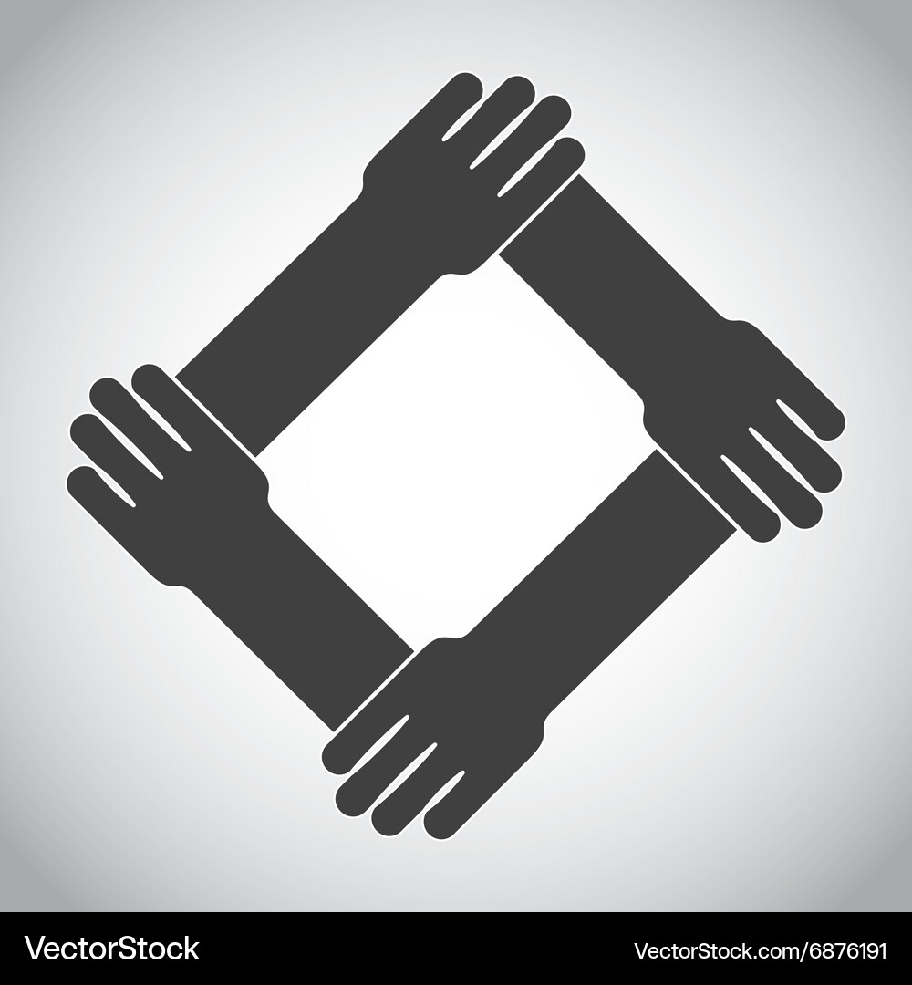 Collaborative teamwork design Royalty Free Vector Image