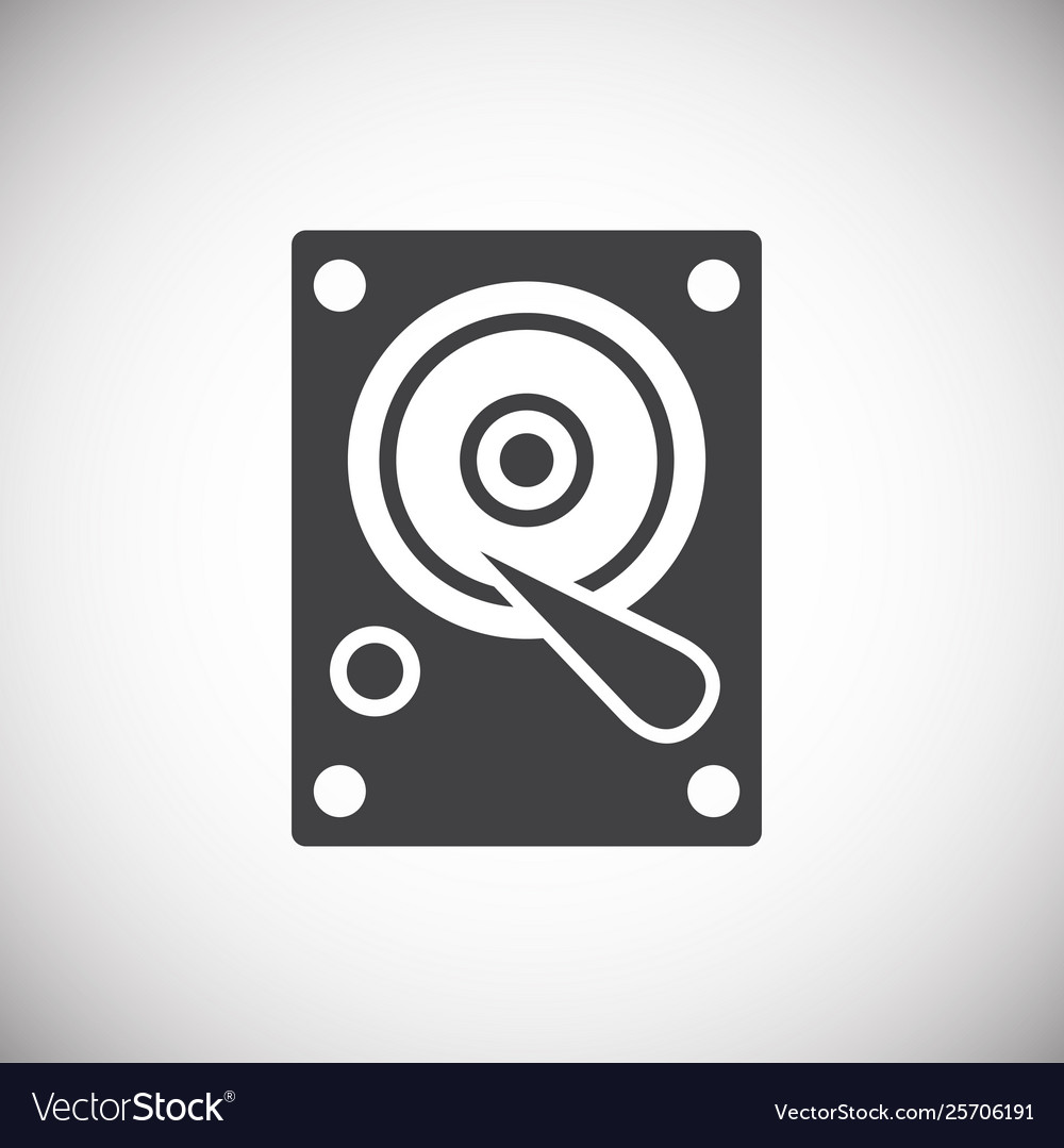 Computer hardware icon on background for graphic