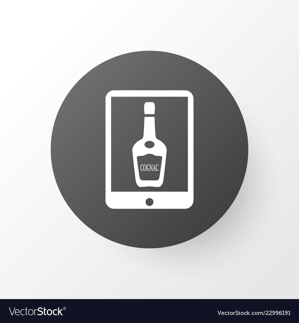 Drink icons set with elite cognac element vector image Drink icons set with elite cognac element