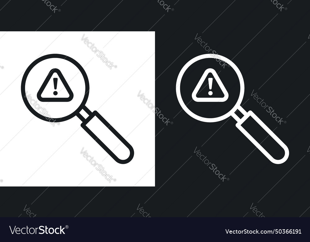 Finding problem icon set