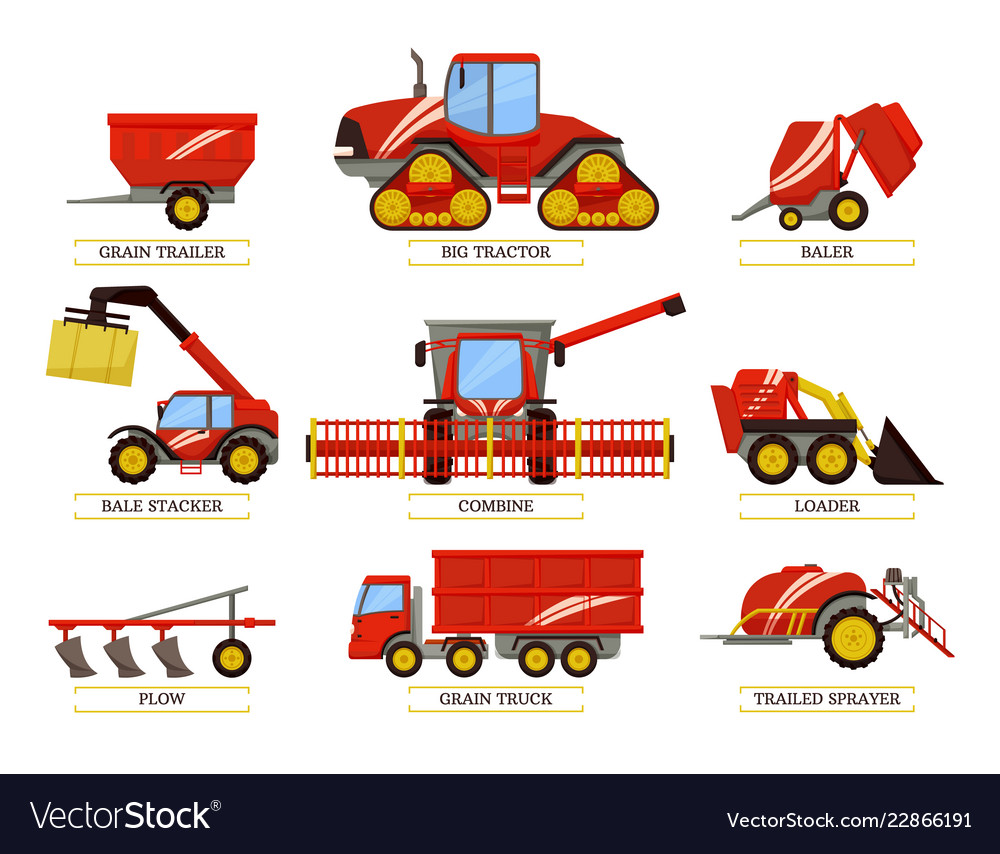 Grain Trailer & Trailed Bale Icons